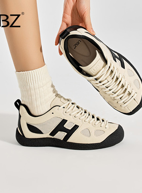 UBZ 休闲德训鞋女款2026年新款春季时尚板鞋复古百搭运动鞋小白鞋