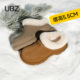 雪地靴女增高大头毛毛鞋 UBZ 季 新款 防水厚底勃肯拖鞋 女2026年冬季