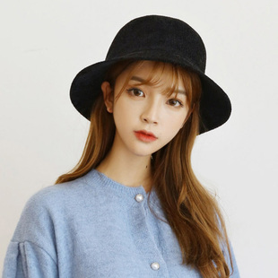 短绒短沿渔夫帽保暖休闲情侣男女秋冬新 时尚 特 韩国独立品牌代购