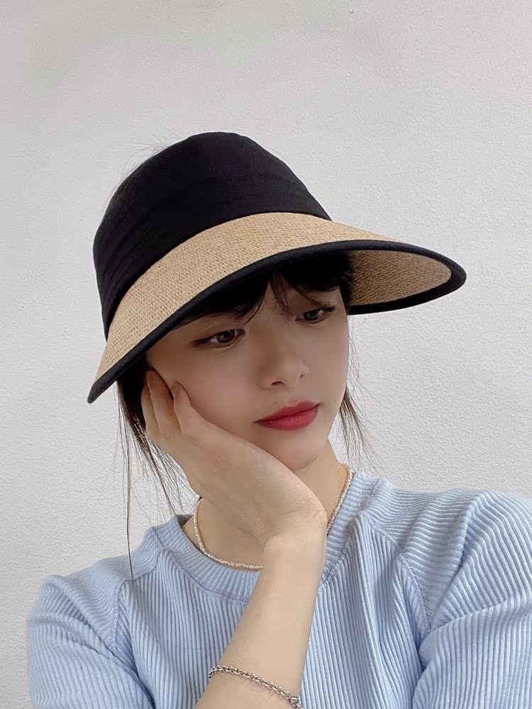 韩国东大门代购遮阳草帽度假女夏