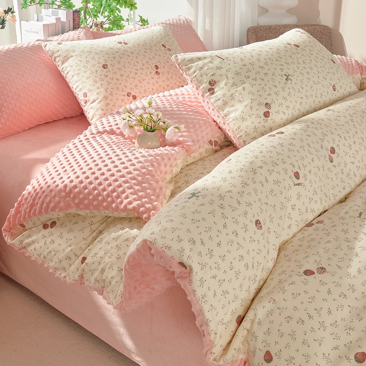 一面全棉一面绒单件被套2025新款