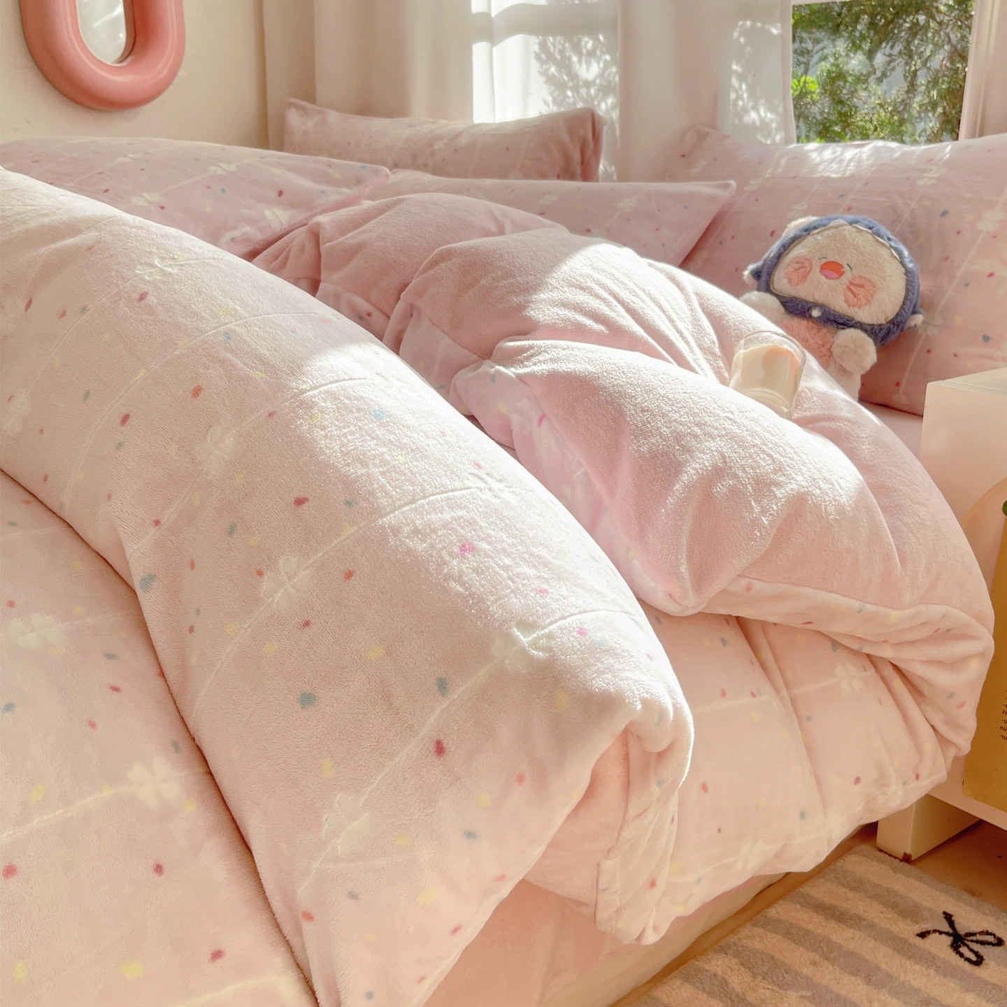 牛奶绒被套单件2025新款冬季加绒