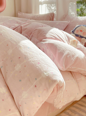 牛奶绒被套单件150x200x230宿舍2025新款冬季加绒加厚珊瑚绒被罩