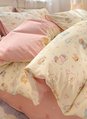 卡通全棉被套单件100纯棉150x200x230单人180x220cm可爱儿童被罩