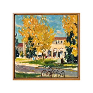 上品印画 堪培拉的秋天 欧式客厅风景装饰画墙壁画挂画墙画墙面