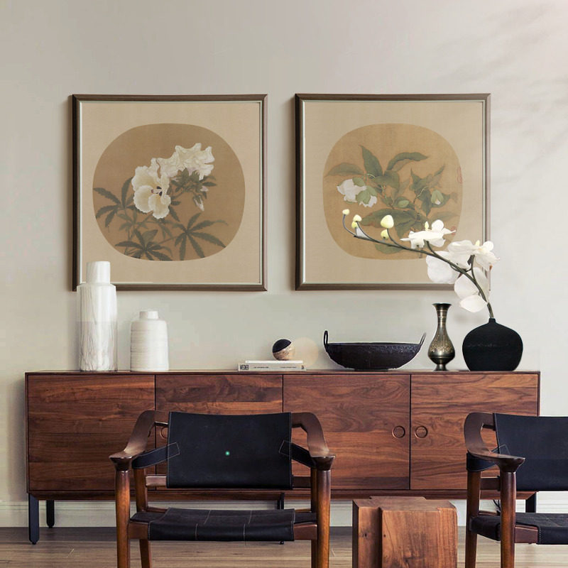 上品印画 中式团扇花鸟9幅 明清古典客厅餐厅装饰画墙壁画挂画,家居饰品,现代装饰画,淘宝优惠券,粉丝福利购,淘宝优惠卷