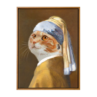 上品印画定制 萌宠入油画宠物画像定制猫狗肖像画装饰画创意礼物