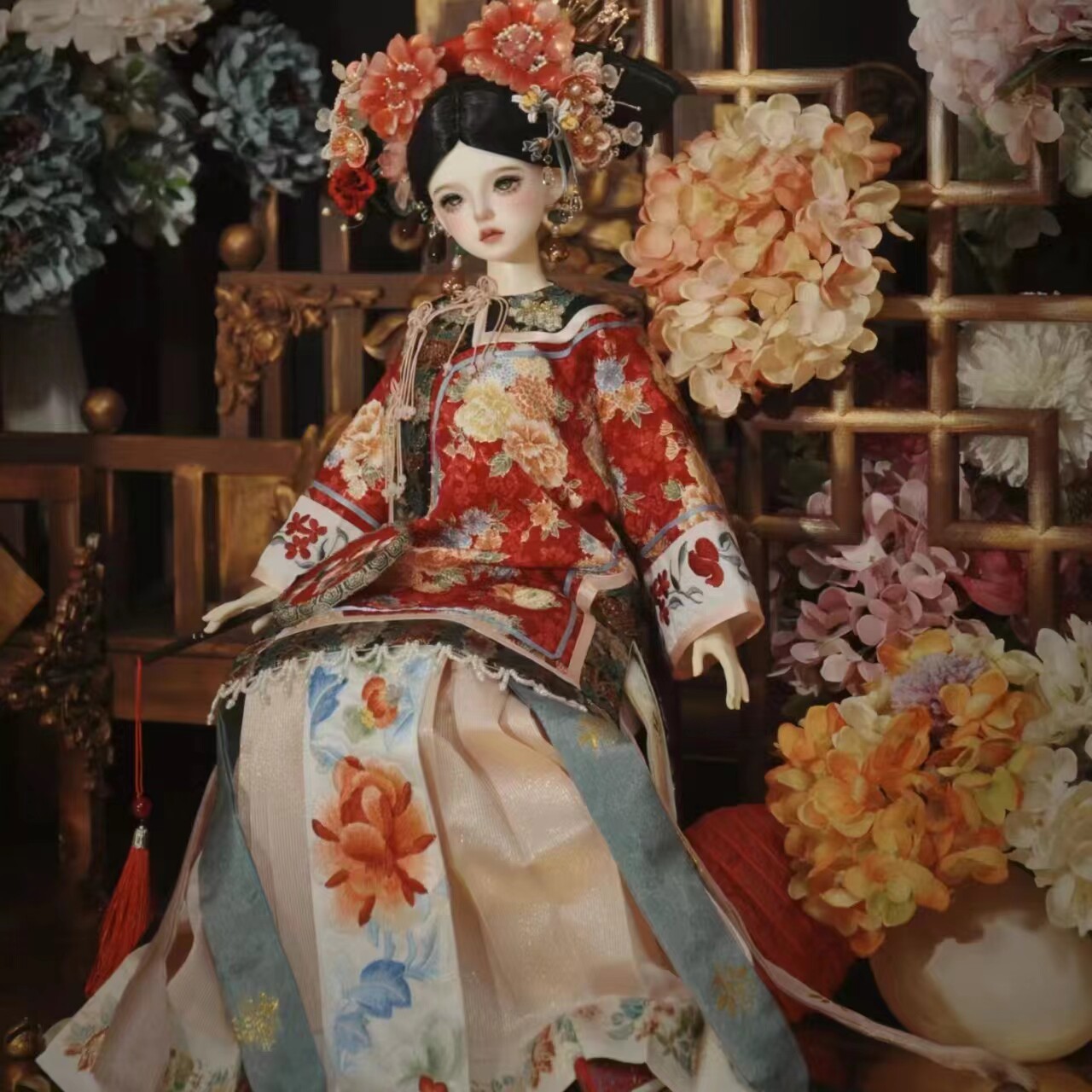 国风服装古风巴比娃娃女孩玩具玩偶关节可动可换装桌面摆件盲盒