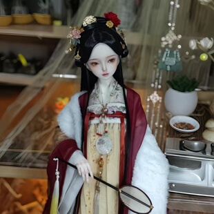 爆款豪华古风巴比娃娃精致淡妆豪华礼服关节可动可换装人偶盲盒礼