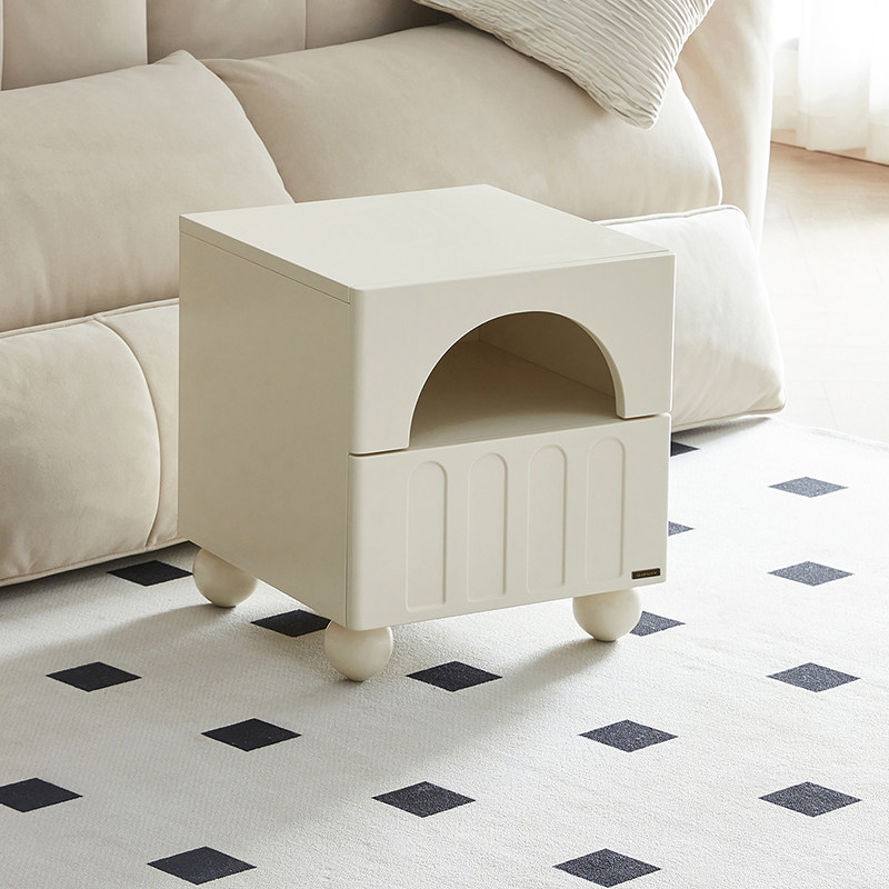 政府补贴全友家居法式奶油风床头柜卧室实木脚床边收纳储物柜KD,住宅家具,床头柜,淘宝优惠券,粉丝福利购,淘宝优惠卷