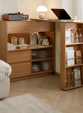 全友129925时光·吧台入户玄关柜客厅隔断转角酒柜