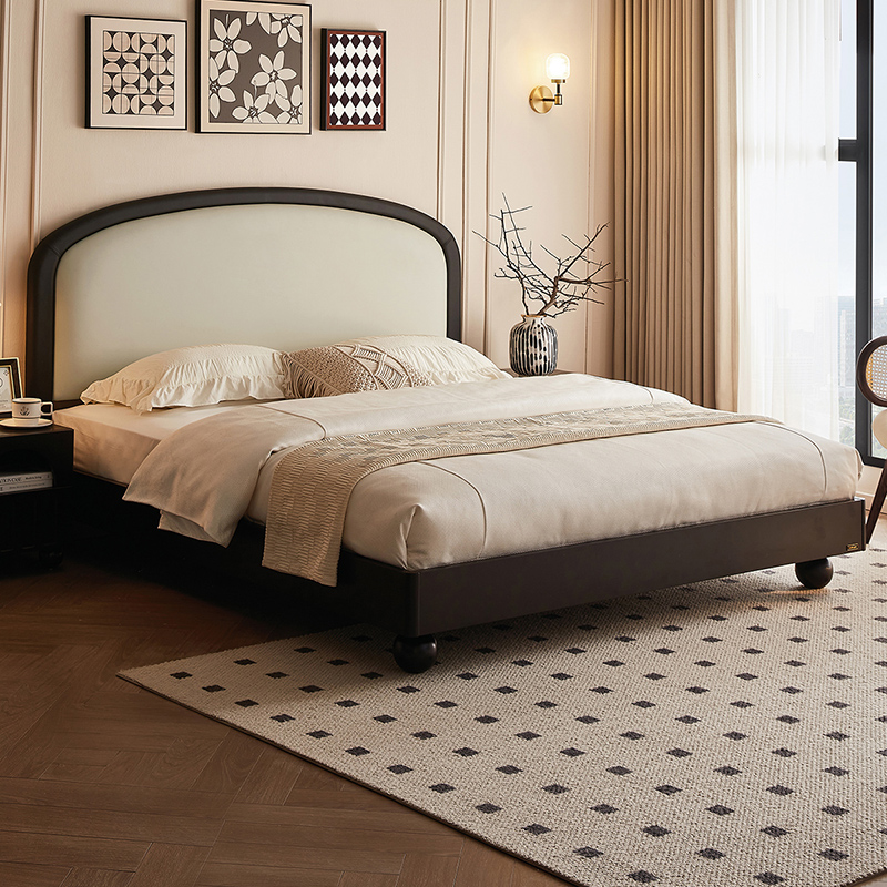 全友家居现代实木悬浮床