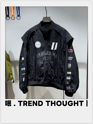 呡 . TREND THOUGHT｜G11赛车服立领夹克外套春款