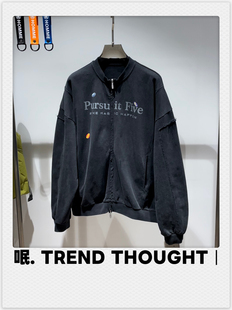 呡. TREND THOUGHT丨 JVFIVE 立领外套春季新款