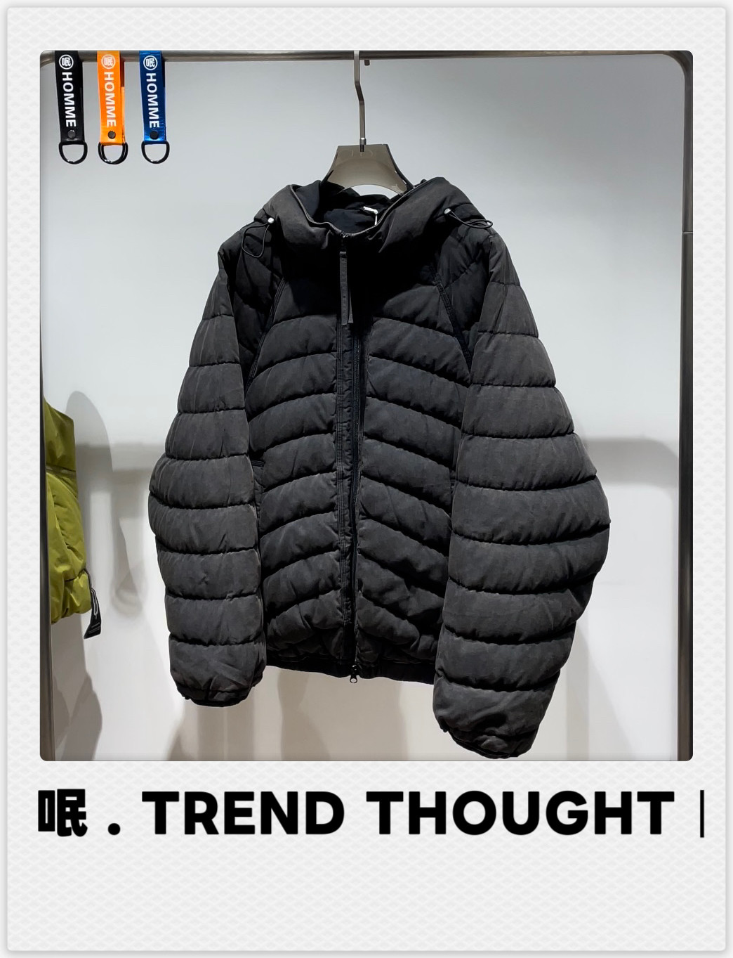 呡 . TREND THOUGHT丨白鹅绒90%廓形排骨羽绒服