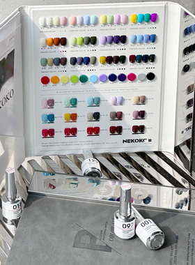 NEKOKO妮可可小银瓶158色#N054-N108 纯色实色美甲瓶装甲油胶