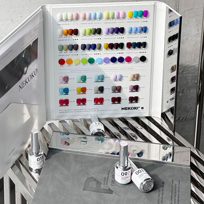 NEKOKO妮可可小银瓶158色#N054-N108 纯色实色美甲瓶装甲油胶