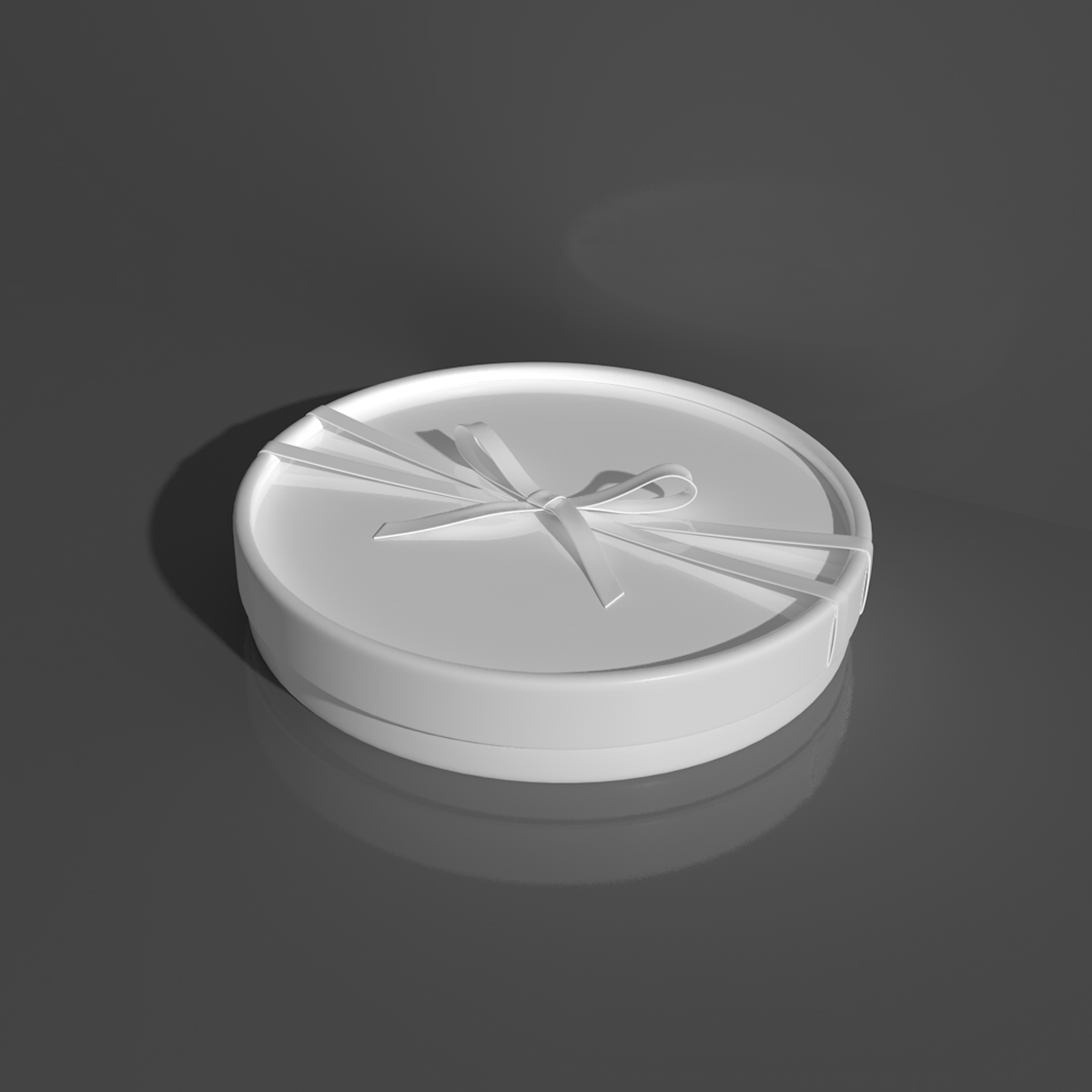 圆形纸盒纸筒模型礼盒彩带模型建模定制C4D模型建模383