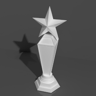 奖杯模型建模奖杯金杯荣誉奖杯模型三维模型通用格式649