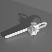 电锯模型三维模型锯木头刀机器机械模型3D模型826