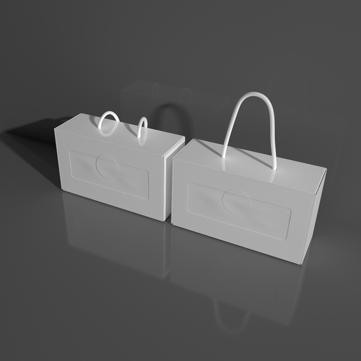 礼盒袋子方盒子模型建模定制三维模型C4D模型382