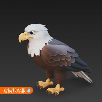 老鹰模型建模三维模型老鹰OBJC4模型D建模小鸟模型950