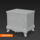 风格 床头柜模型欧式 柜子欧洲欧式 床头柜建模定制模型884