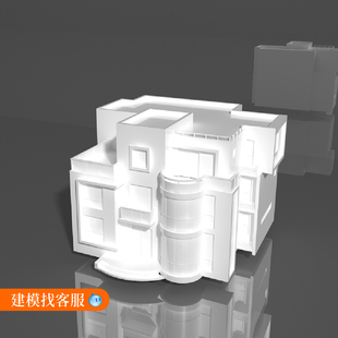 房子模型建模法式欧式房子模型建模3D模型建模定制992