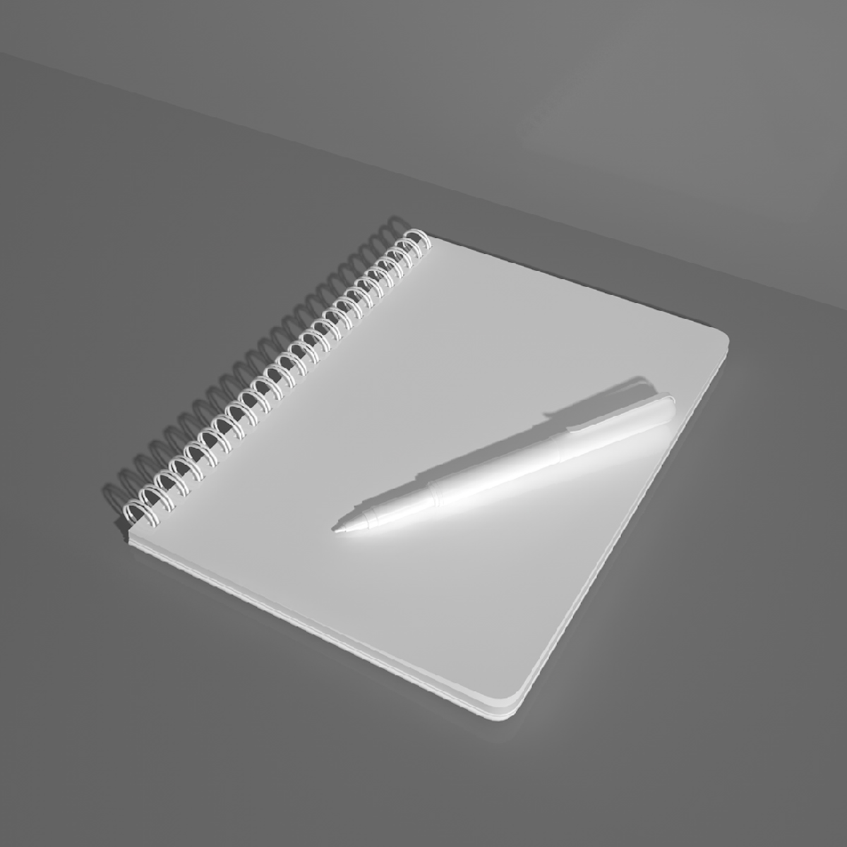 笔记本模型建模三维笔模型笔记本模型书本模型C4D模型OBJ模型408