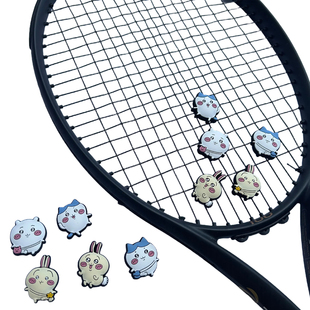 2025新款双面labubu网球拍避震器硅胶可爱拉布布减震器卡通彩色