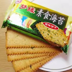 梦缘素食海苔咸味饼干椒盐酥蔬菜葱香3斤独立小包装薄脆糕点零食