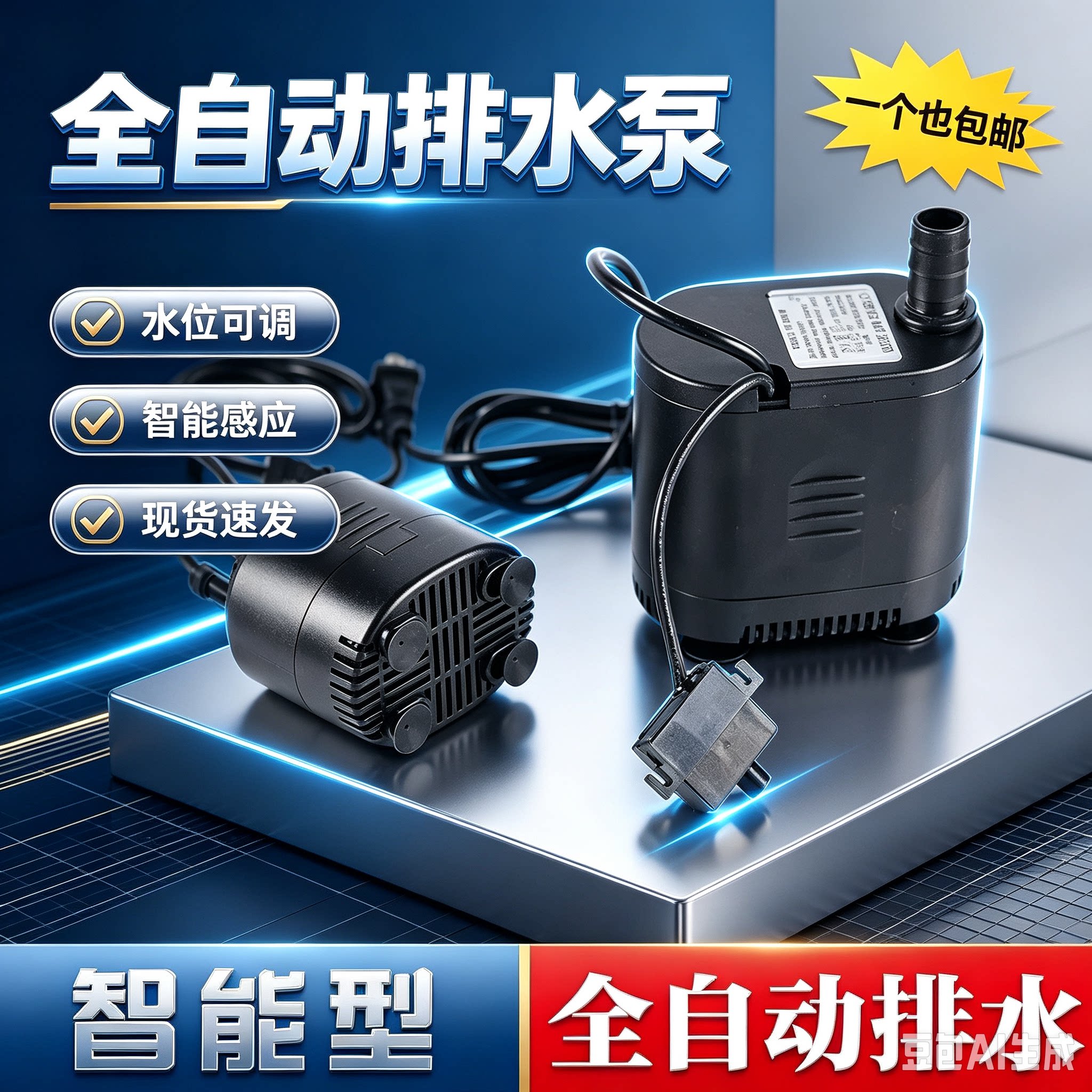 老k电动智能家用排水潜水泵