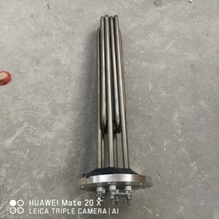 液化气气化器220v气化炉用3KW电热管中邦法兰片连接加热棒发热器