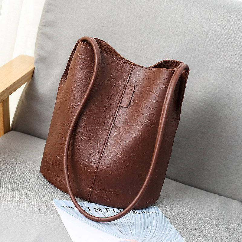 Retro Do the old bucket Bag 2020 new pattern High-capacity Female bag fashion The single shoulder bag Diagonal packagein the Leather/Lady bags/Men's bag, Ms. bags  category - from Buy2taobao.com to provide professional Taobao agent buy service