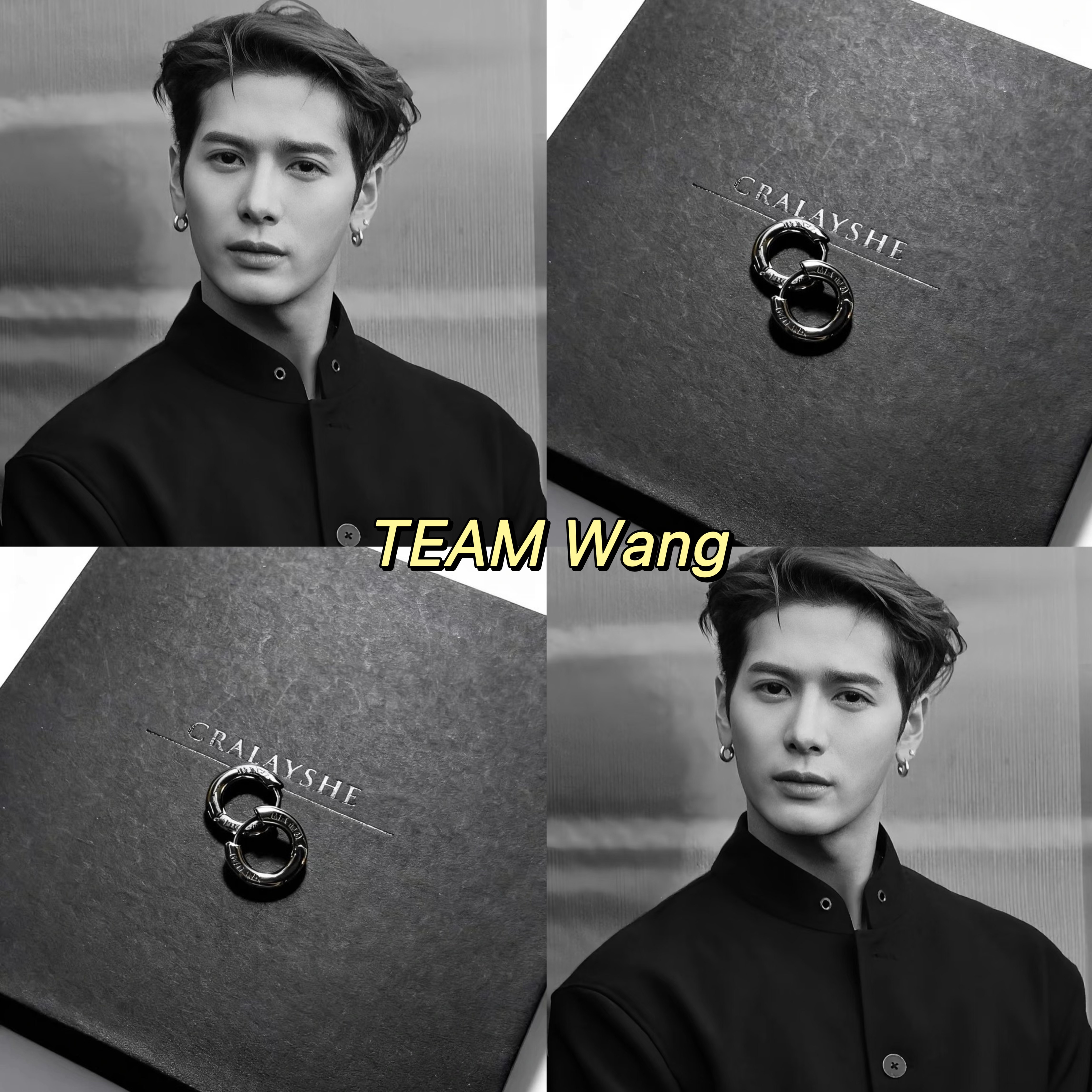 王嘉尔同款TEAMWang百搭耳环