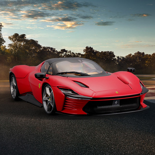 比美高1比18法拉利SP3汽车仿真合金车模专柜同款精装摆件收藏礼品