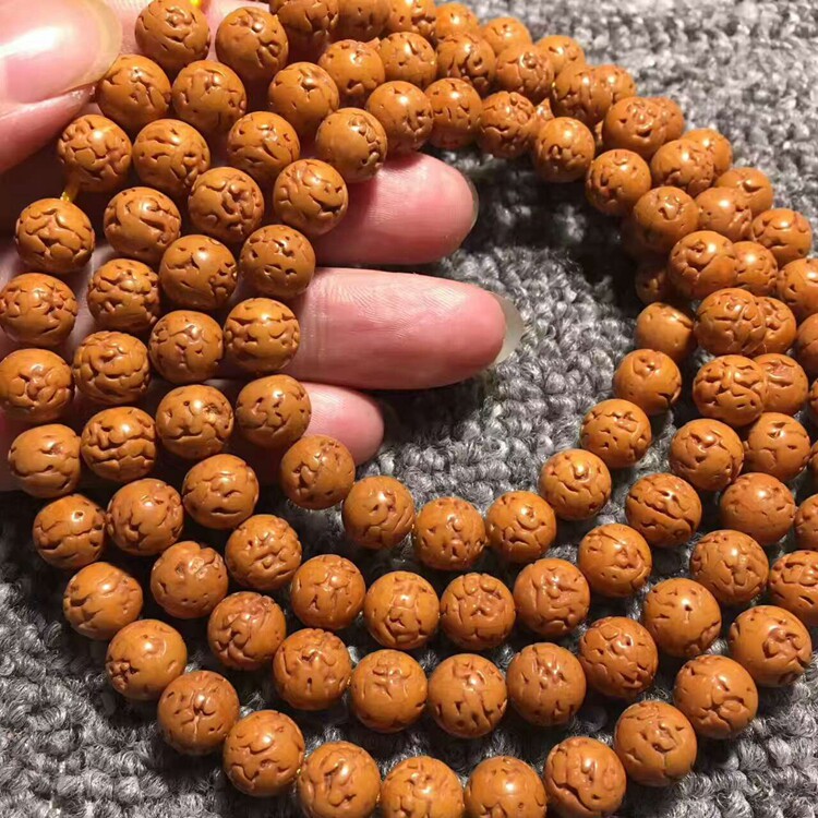 108无齿金刚菩提圆珠苹果圆 打磨金刚菩提子 diy饰品配件散珠