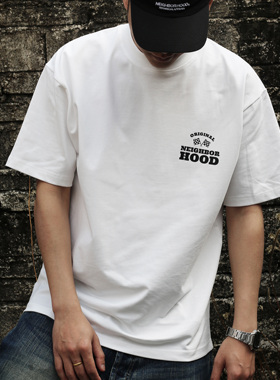 日系重磅纯棉短袖潮牌NBHD夏季新款T恤男宽松百搭上衣打底衫四季