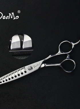 DaoMo超大量鱼骨牙剪ZY.610男士起发角打薄去量70% 刀磨火蓝makan
