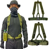 户外多功能腰带Molle战术腰封组合Y带摄影吊带负重双肩背带胸挂带