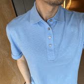 直接特价 亚麻polo衫