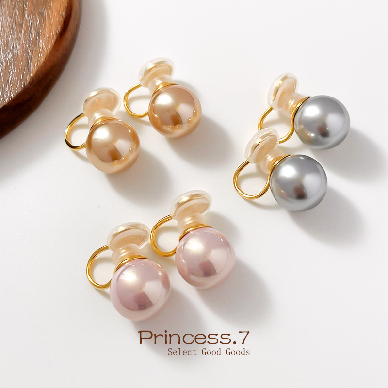 强光珍珠耳夹无耳洞女新款
