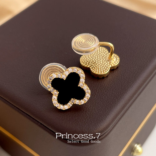 四叶草耳夹无耳洞女新款