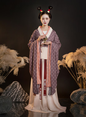 汉服南朝柞宫遗梦录交领大袖襦