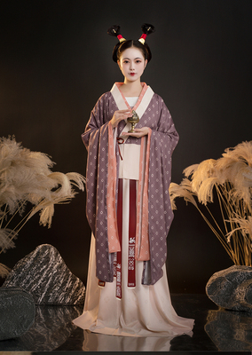 汉服南朝柞宫遗梦录交领大袖襦