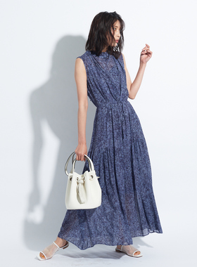 现货日代现货FRAY I.D透明感雪纺后露背无袖连衣裙FWFO203024