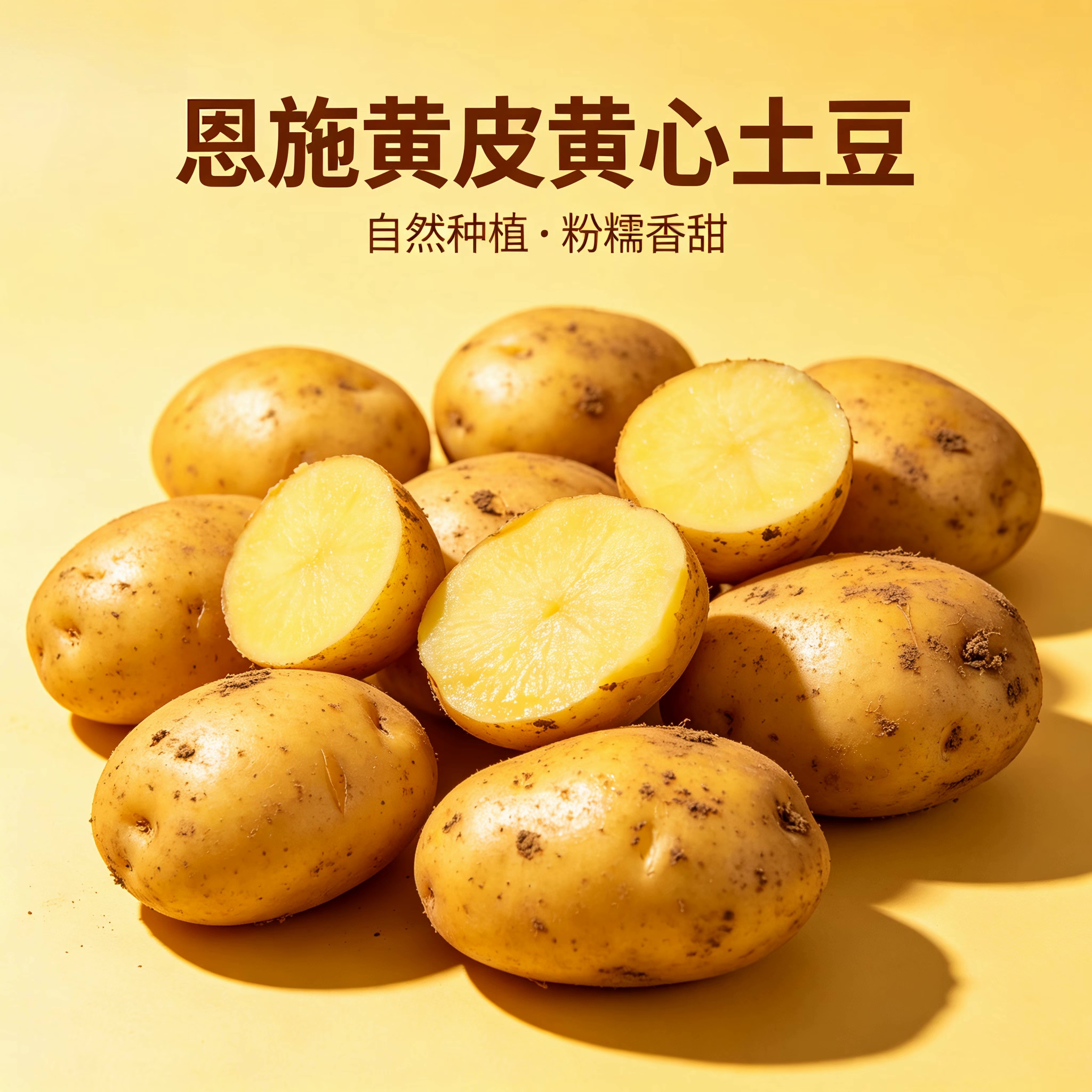 湖北恩施黄皮黄心土豆新鲜小土豆食用农产品高山洋芋产地农家自种