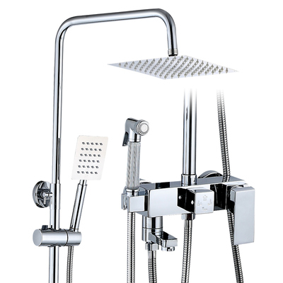 按键欧式复古家用增压系列花洒