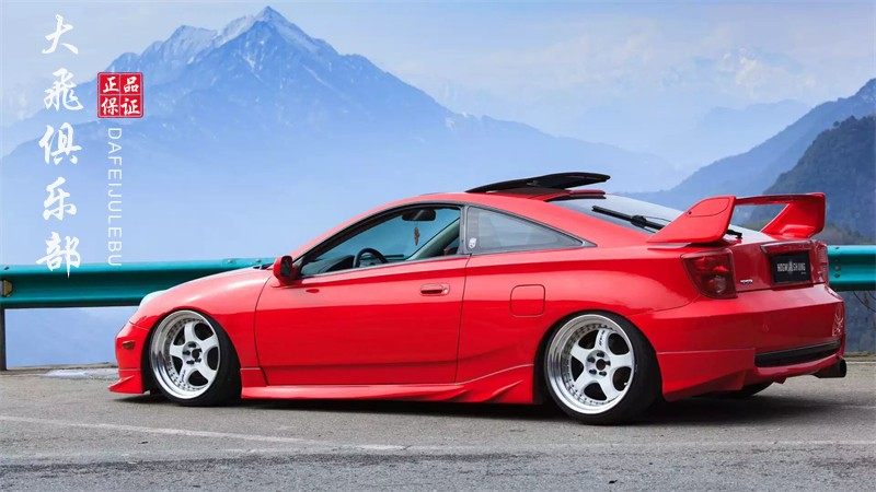 适用于丰田赛利卡celica碳纤维尾翼司力架改装后扰流定风翼小包围