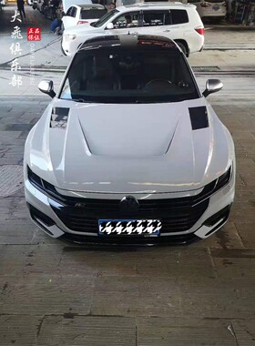 适用于大众CC猎装碳纤维机盖引擎盖Arteon改装升级开孔头盖大包围